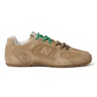 New Balance x Miu Miu 530 SL Suede Sneakers Ecru