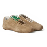 New Balance x Miu Miu 530 SL Suede Sneakers Ecru
