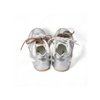 New Balance x Miu Miu 530 SL Leather Sneakers Metallic Silver