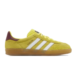 Adidas Gazelle Indoor Bright Yellow Cloud White Collegiate Burgundy