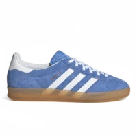 Adidas Gazelle Indoor Blue Fusion Cloud White Gold Metallic