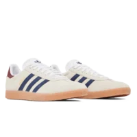 Adidas Gazelle Off White Dark Blue Collegiate Burgundy