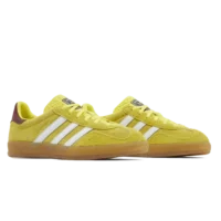 Adidas Gazelle Indoor Bright Yellow Cloud White Collegiate Burgundy