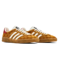 Adidas Gazelle x Gucci GG Monogram Mesa White Red